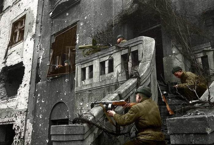 Цветные фотографии Второй Мировой 