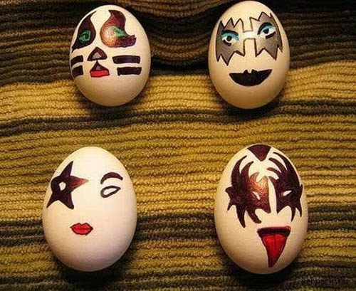 Креативные яйца-смайлики 